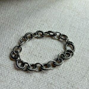 David Yurman link chain bracelet, sterling silver, 10mm